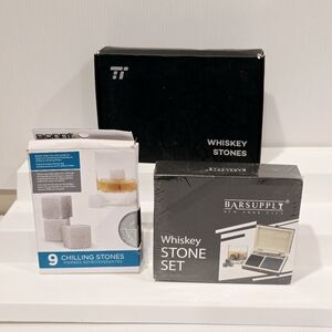 Whiskey Stone Set with Chilling Stones